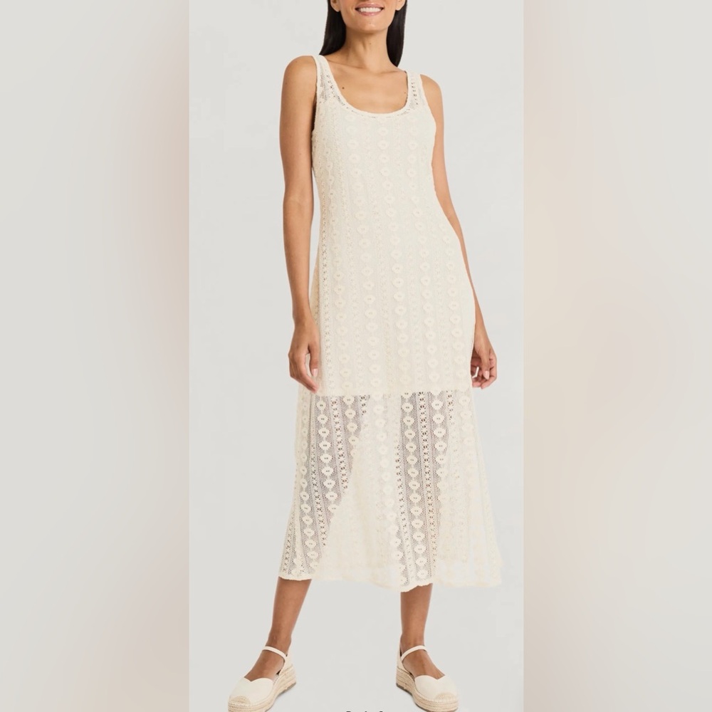 The Good Journey Cream Lace Dress